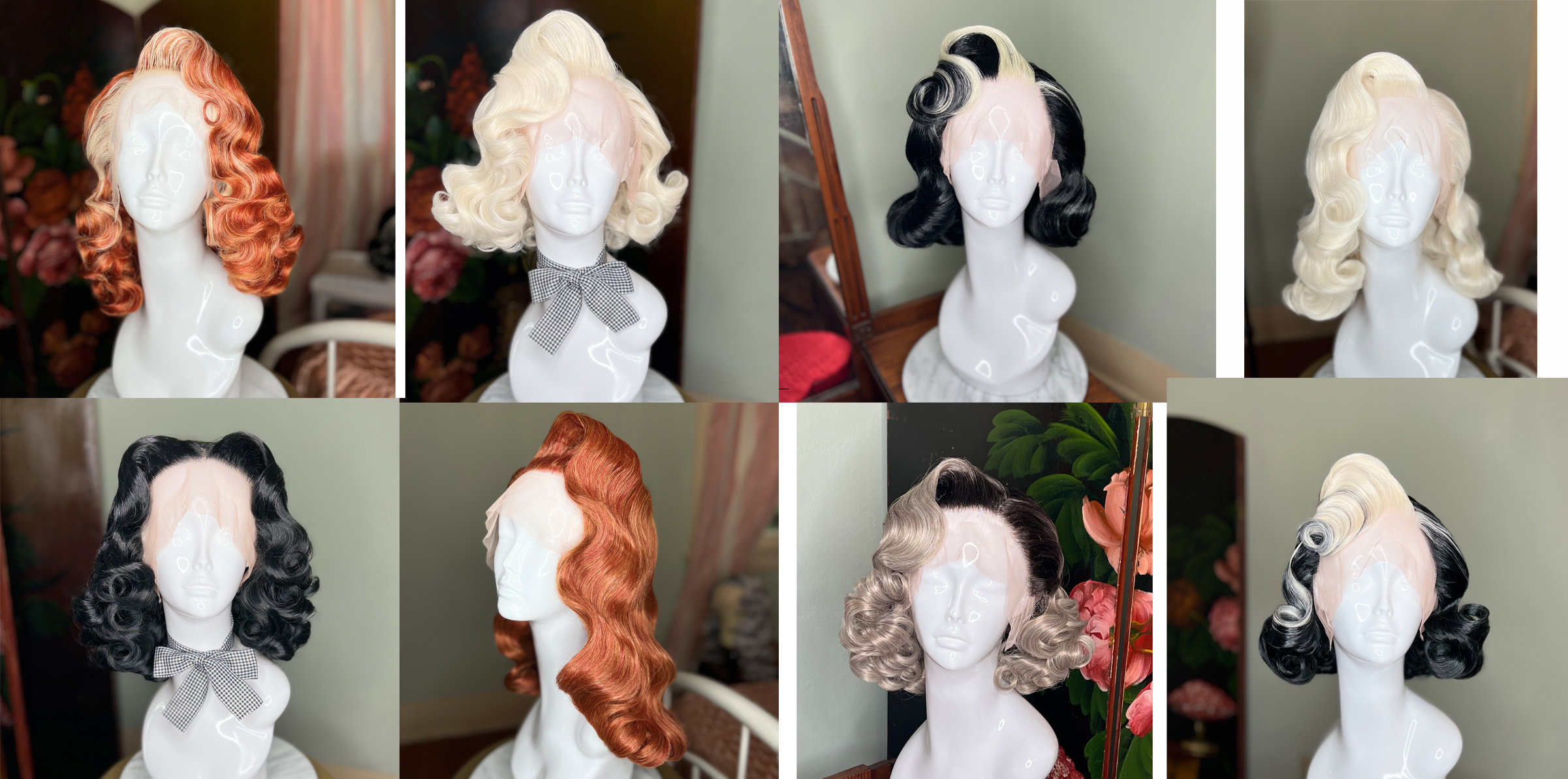 Vintage hairstyles in los angeles photo of vintage lace front wigs in pinup girl styles