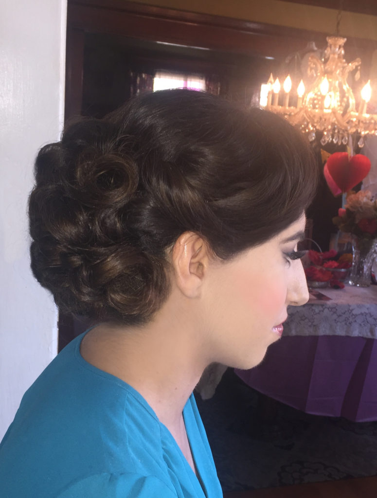 photo of updo for a wedding or event