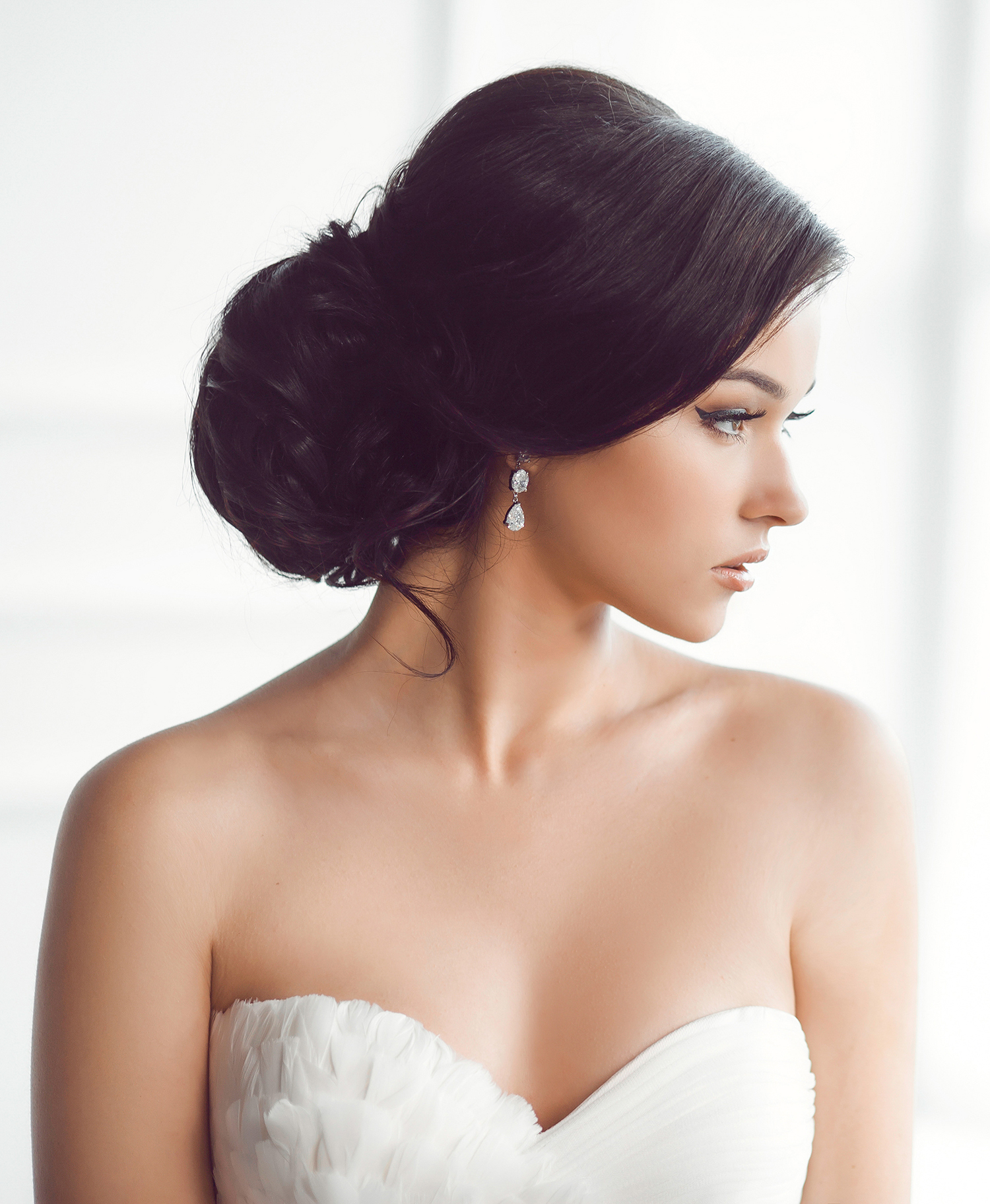 The Best Wedding Hairstyles for a One-Shoulder Dress
