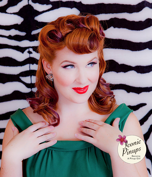 Vintage Burlesque Makeup and Hair -