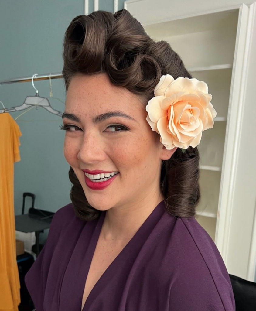 Victory rolls and vintage hair by Stacy Lande