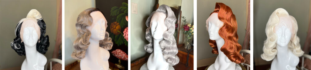 Vintage Wigs for pinup or burlesque!