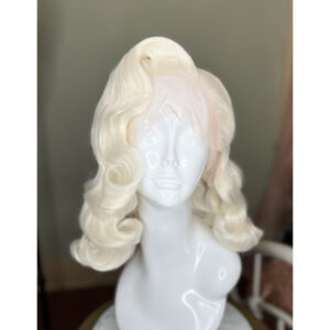 lace front wig platinum blonde 1940s 1950s Jayne Mansfield